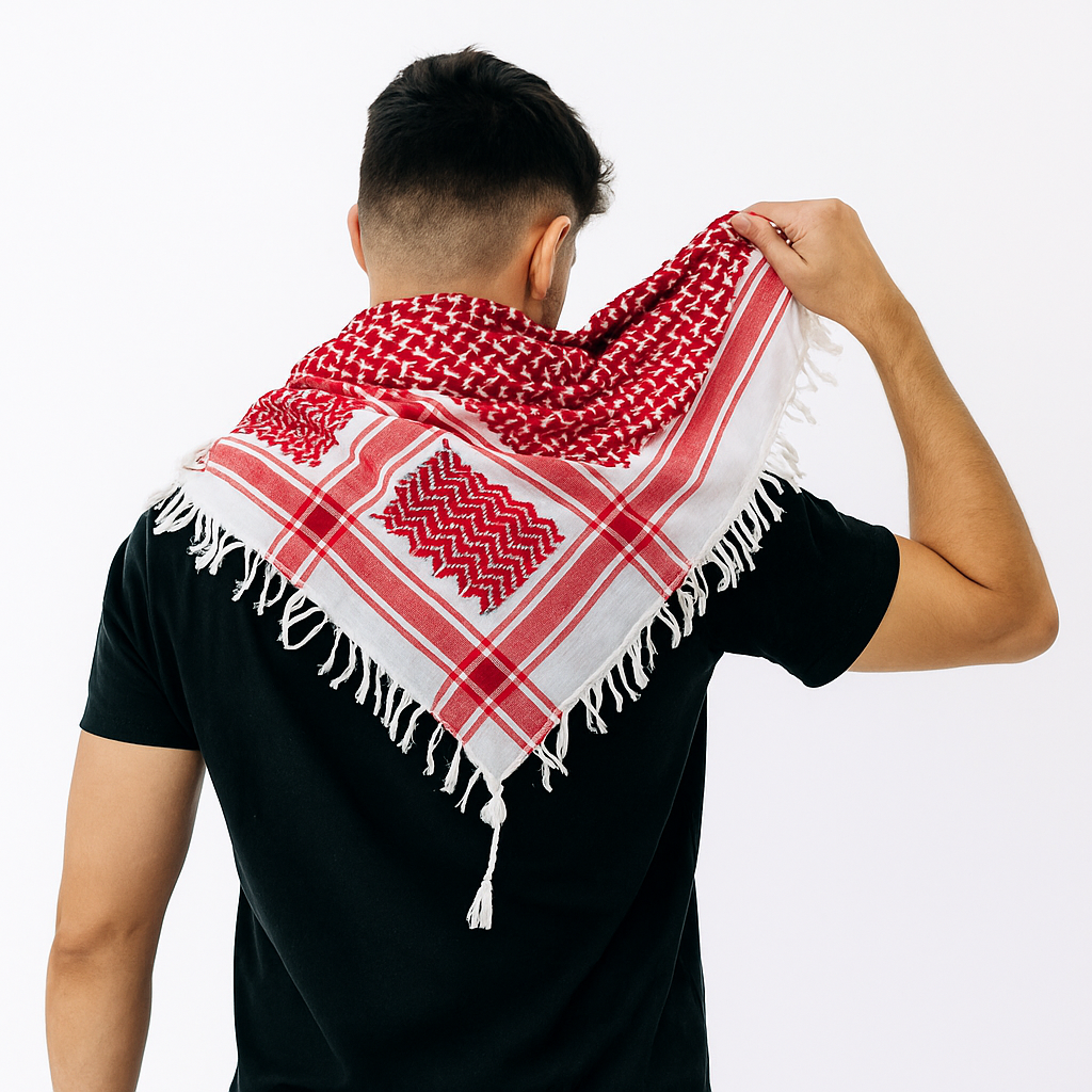 Red & White Keffiyeh