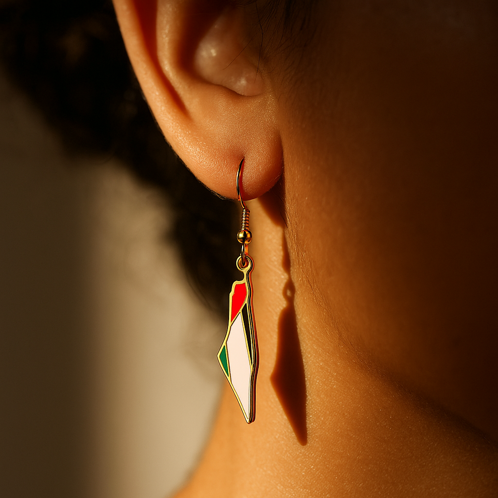 Palestine Map Earrings