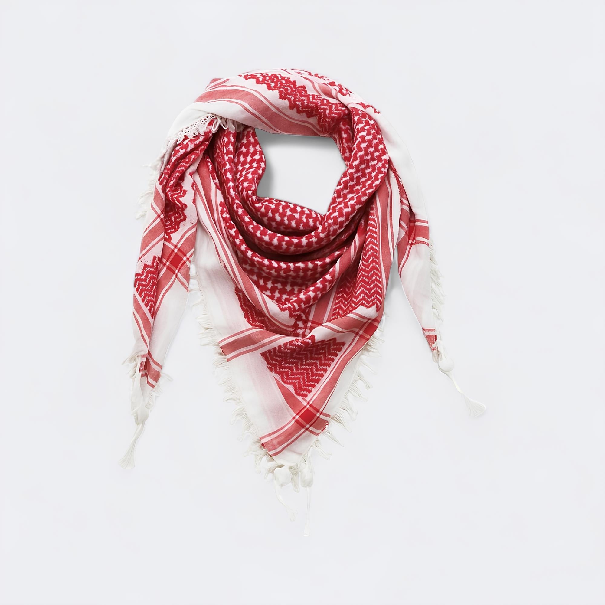 Red & White Keffiyeh
