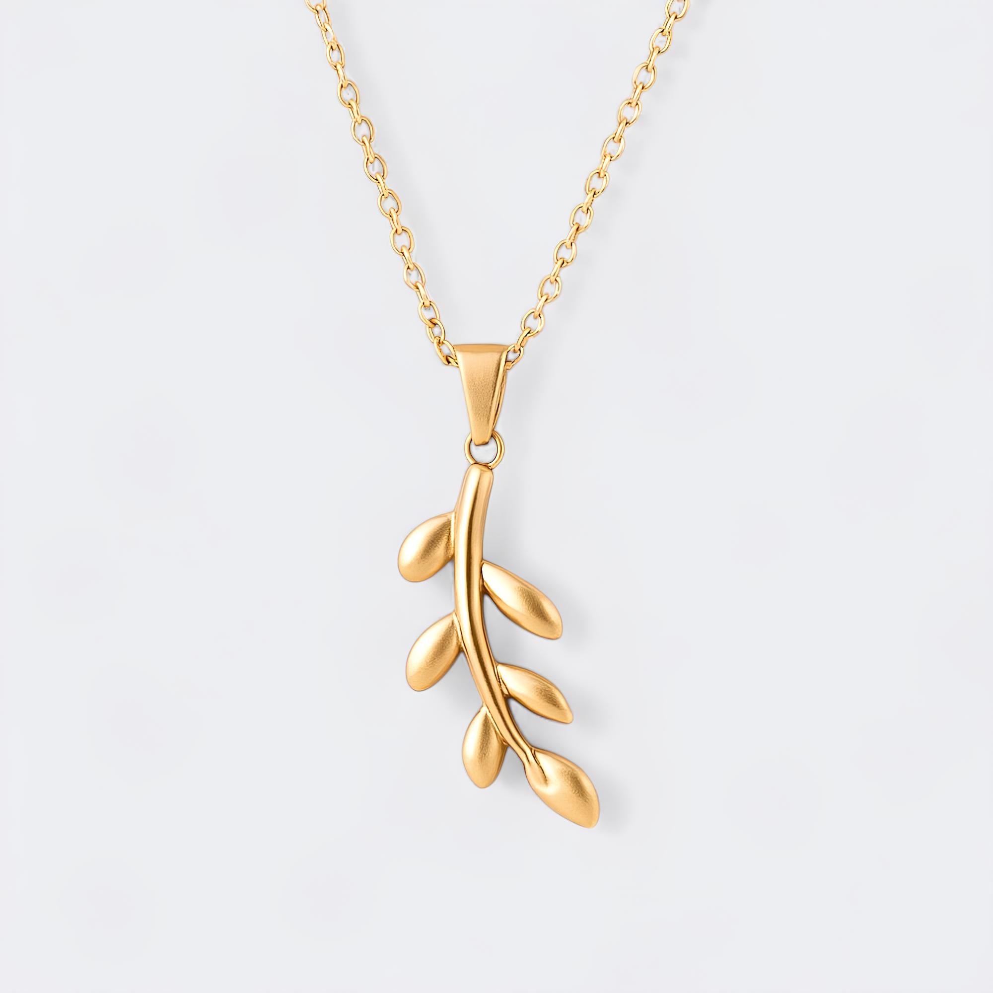 Palestine Olive Branch Necklace