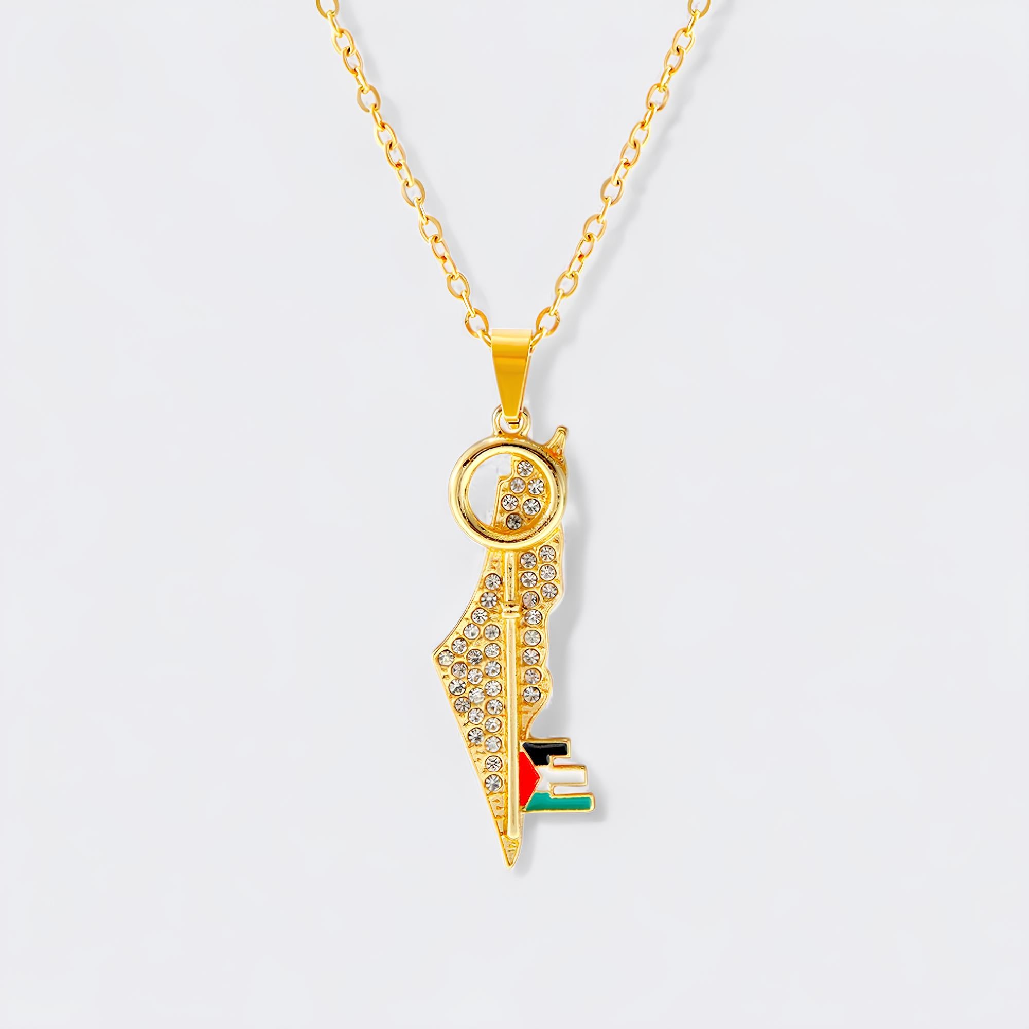 Palestine Key Necklace