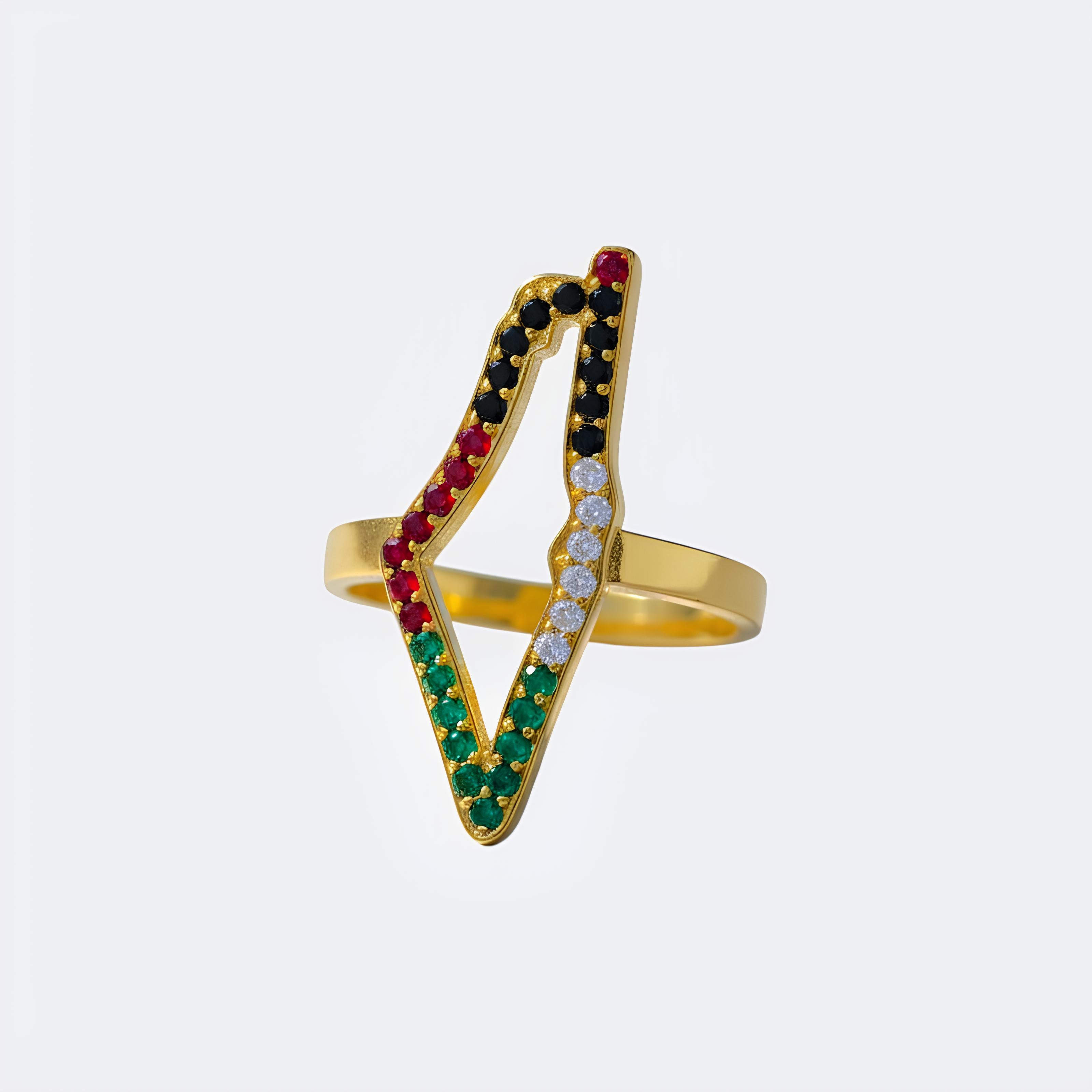 Palestine Map Ring