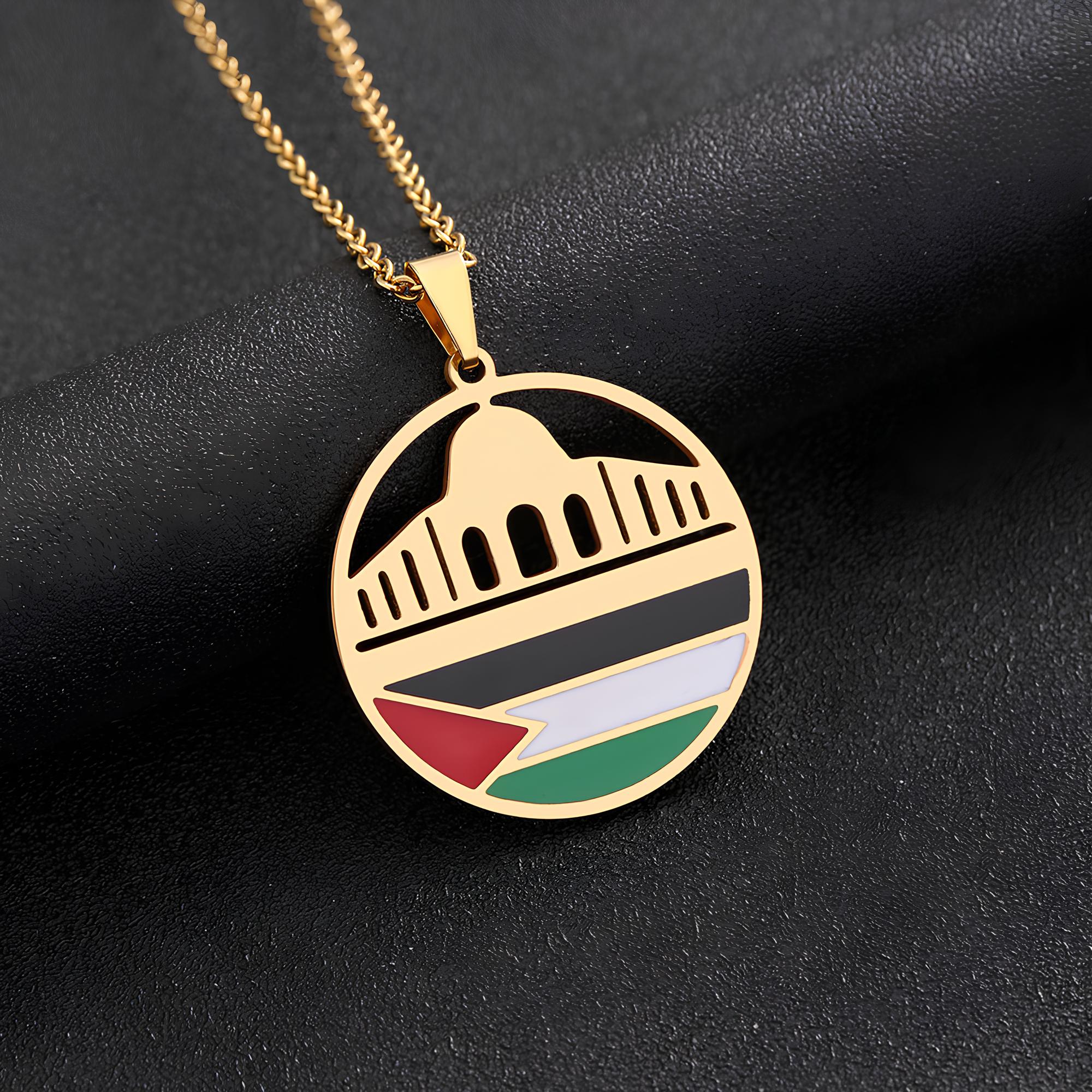 Palestine Mosque Necklace