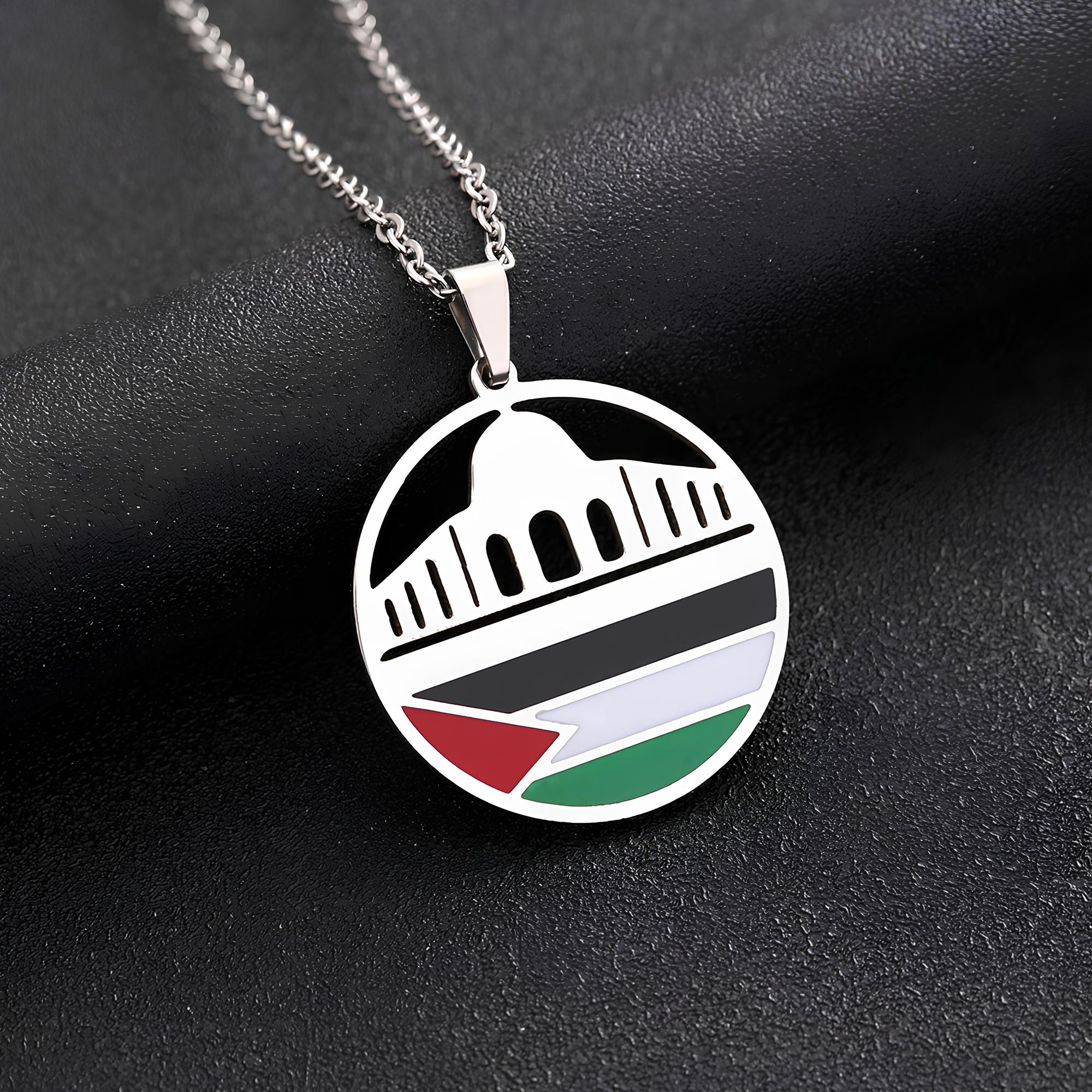 Palestine Mosque Necklace