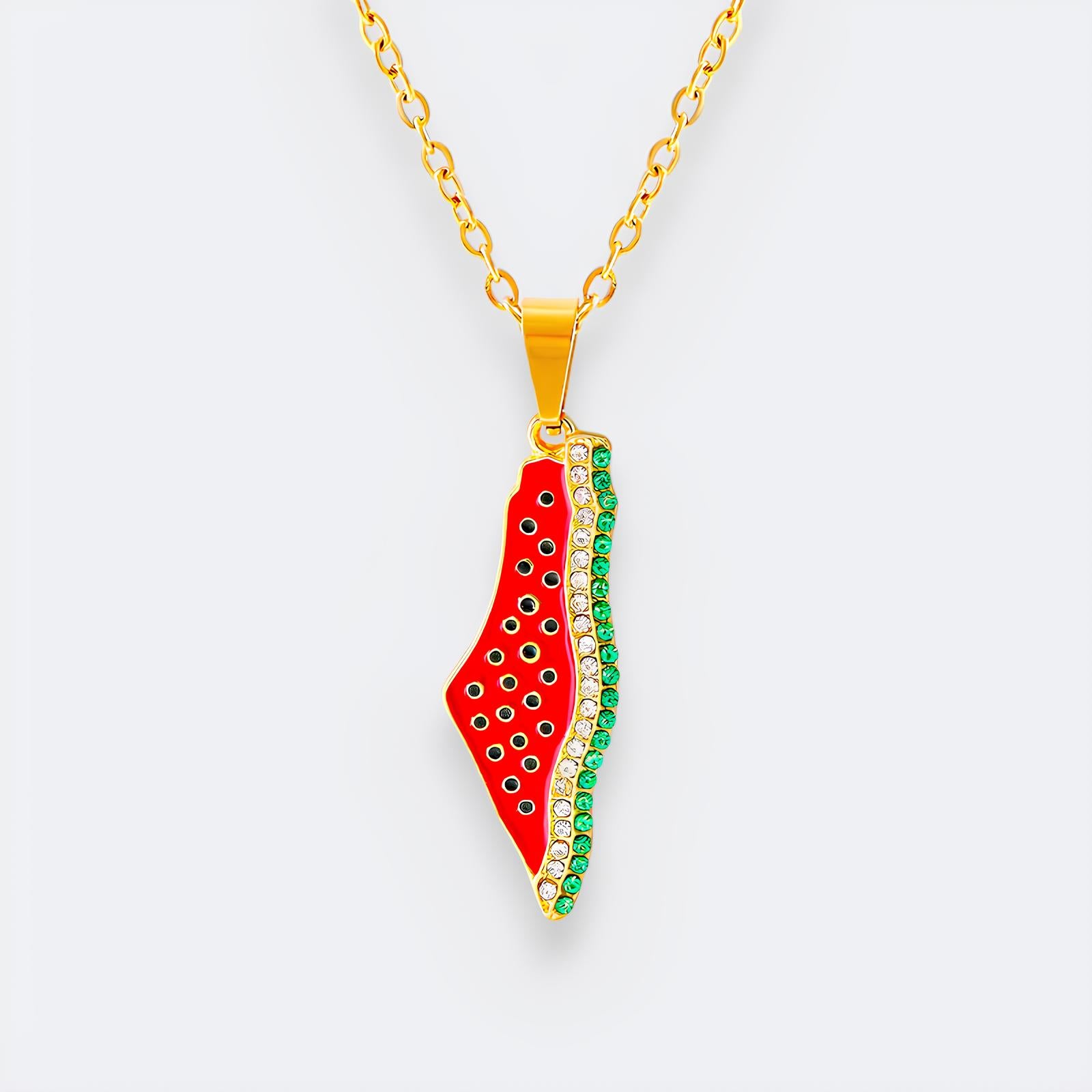 Palestine Watermelon Necklace