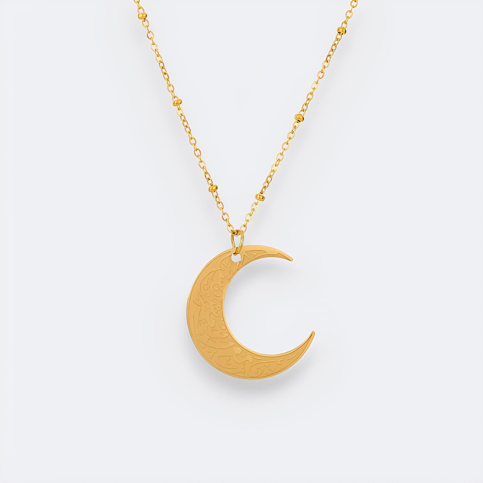 Hardship & Ease Crescent Necklace