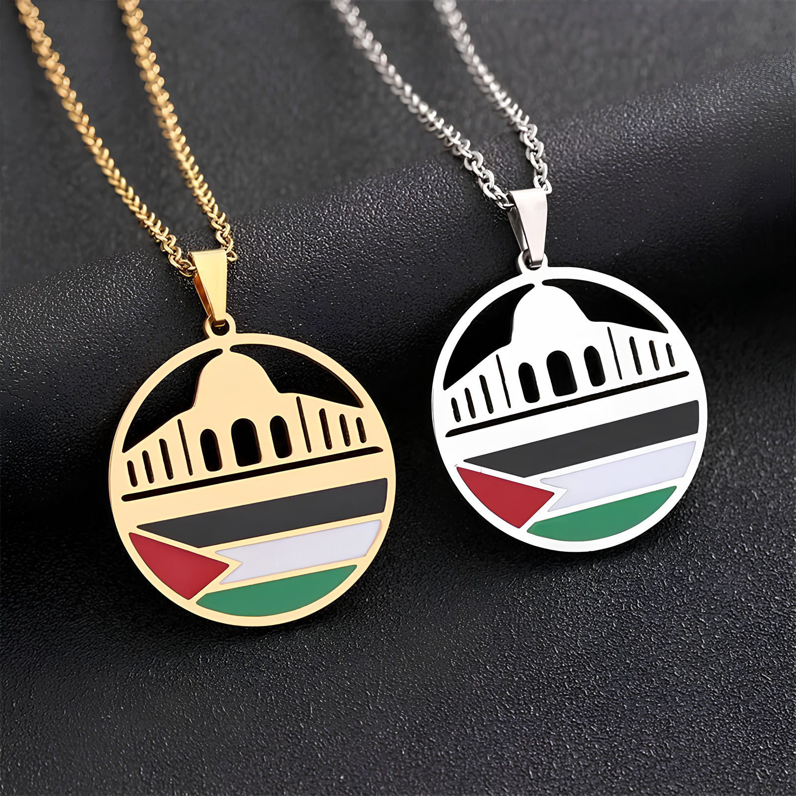 Palestine Mosque Necklace