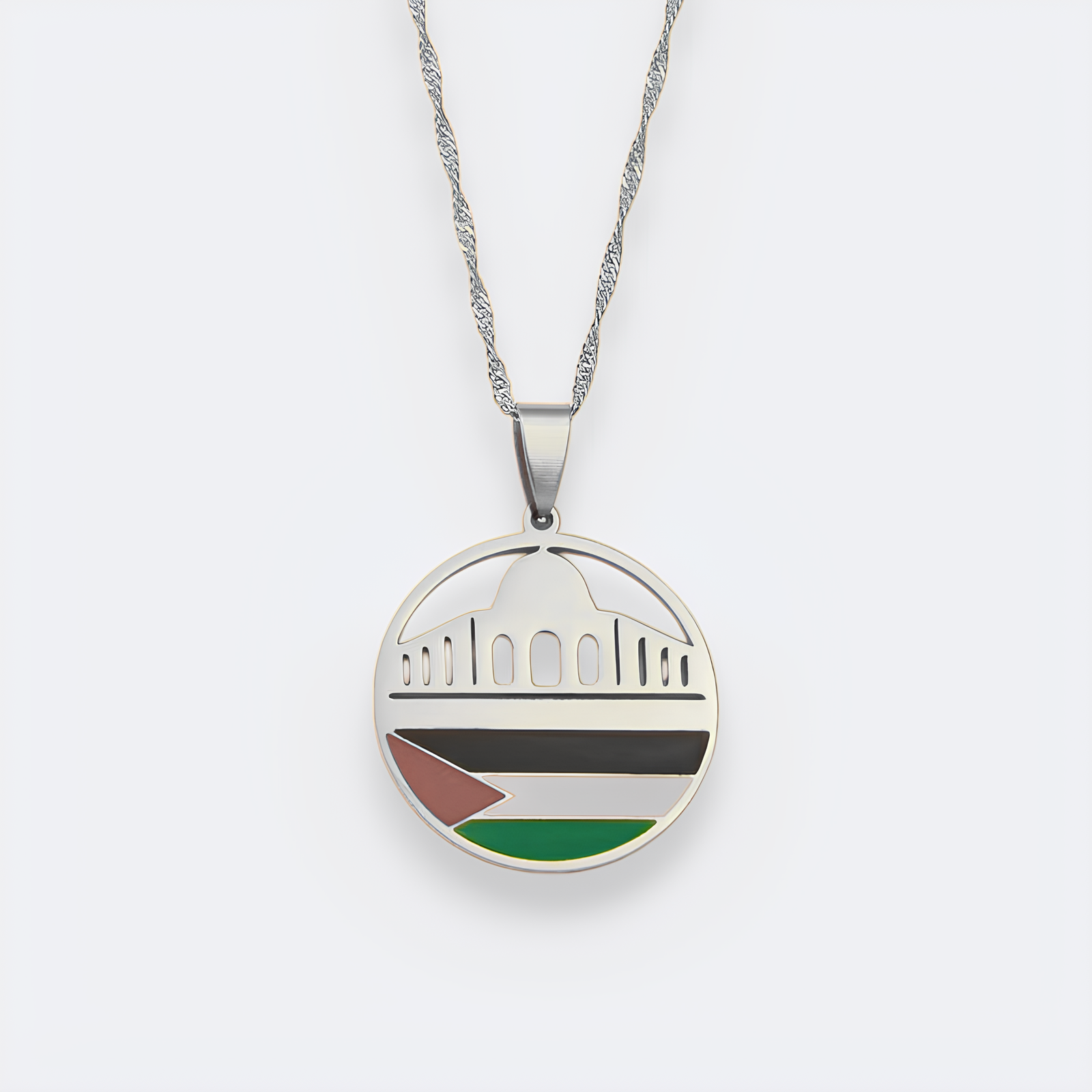 Palestine Mosque Necklace