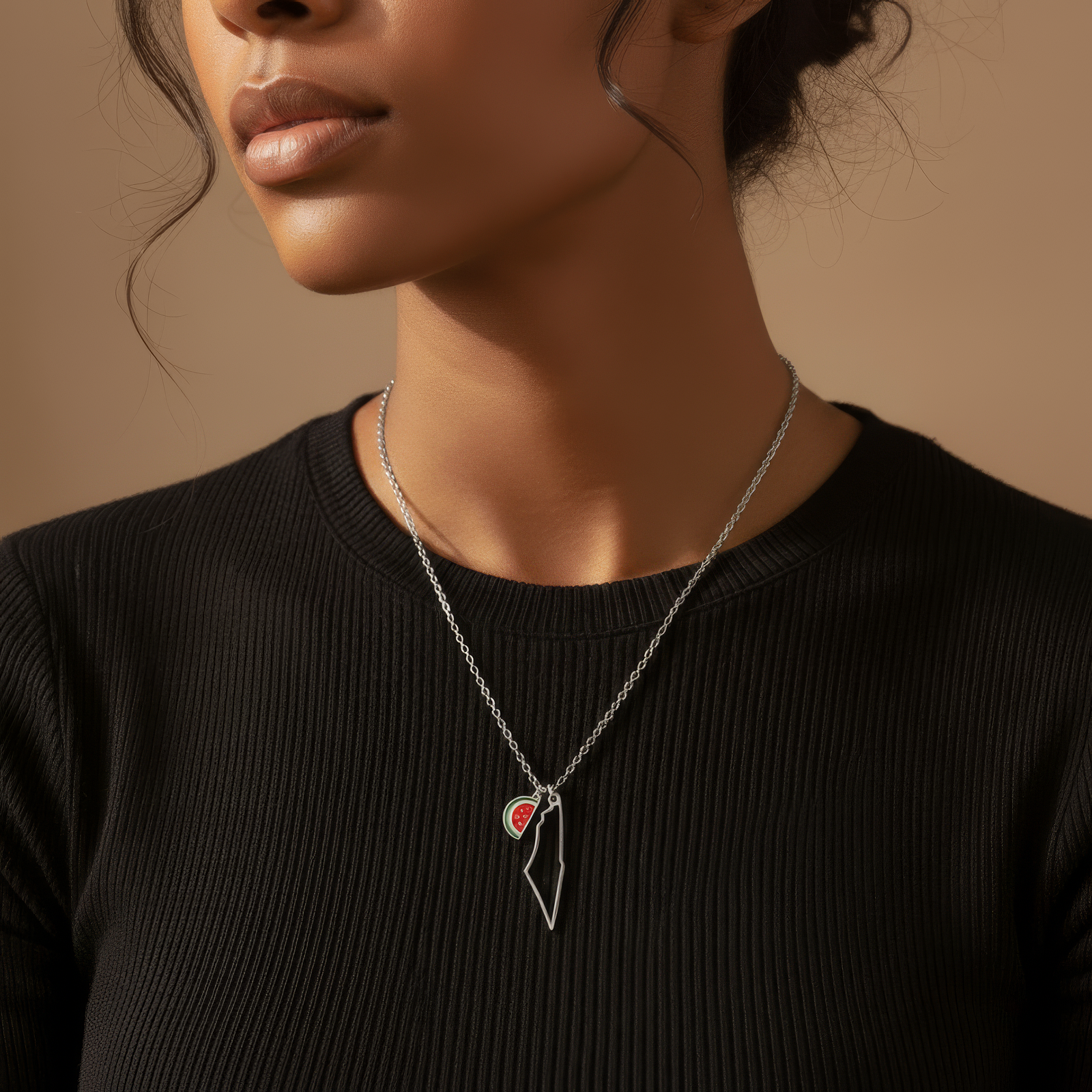 Palestine Charm Necklace