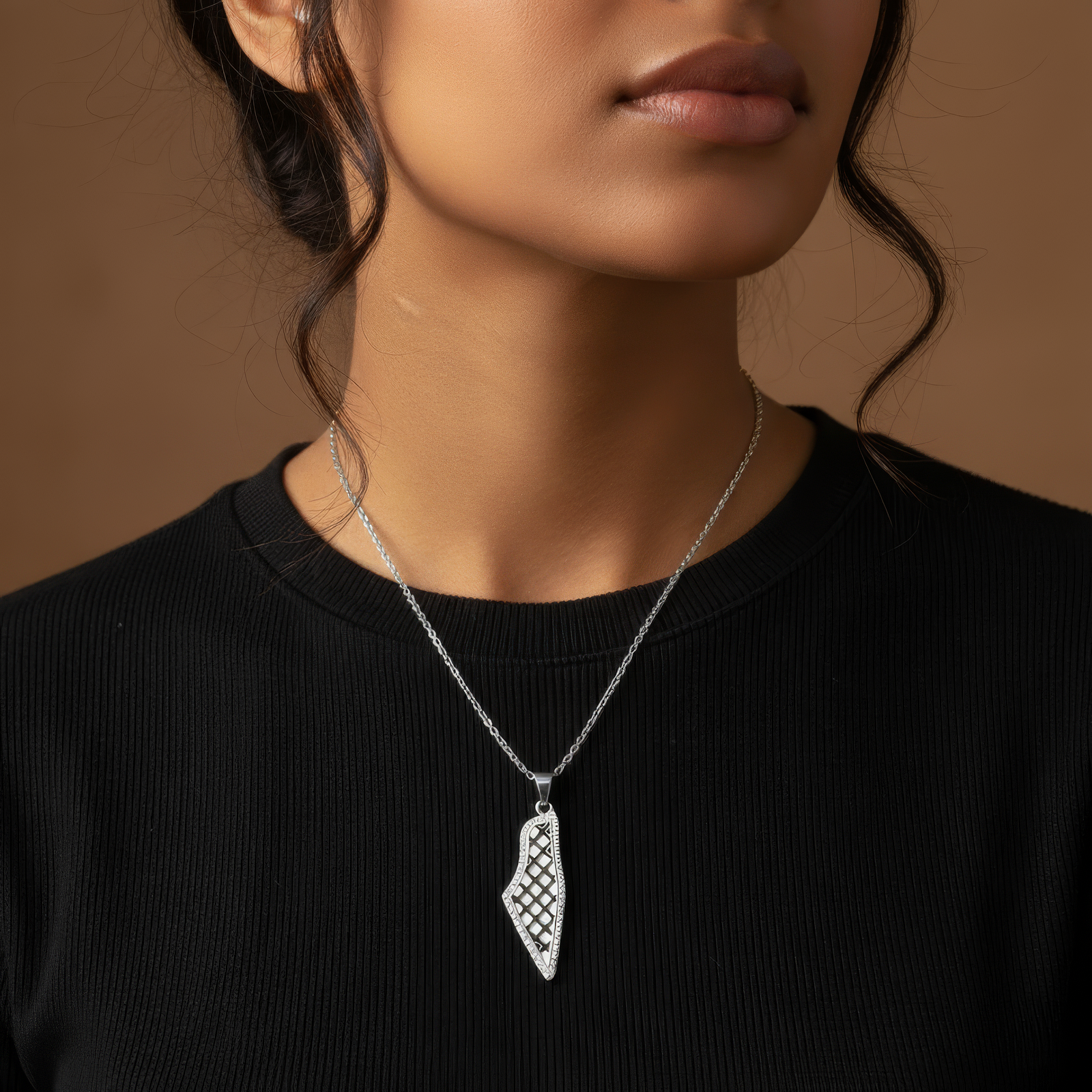 Palestine Keffiyeh Necklace