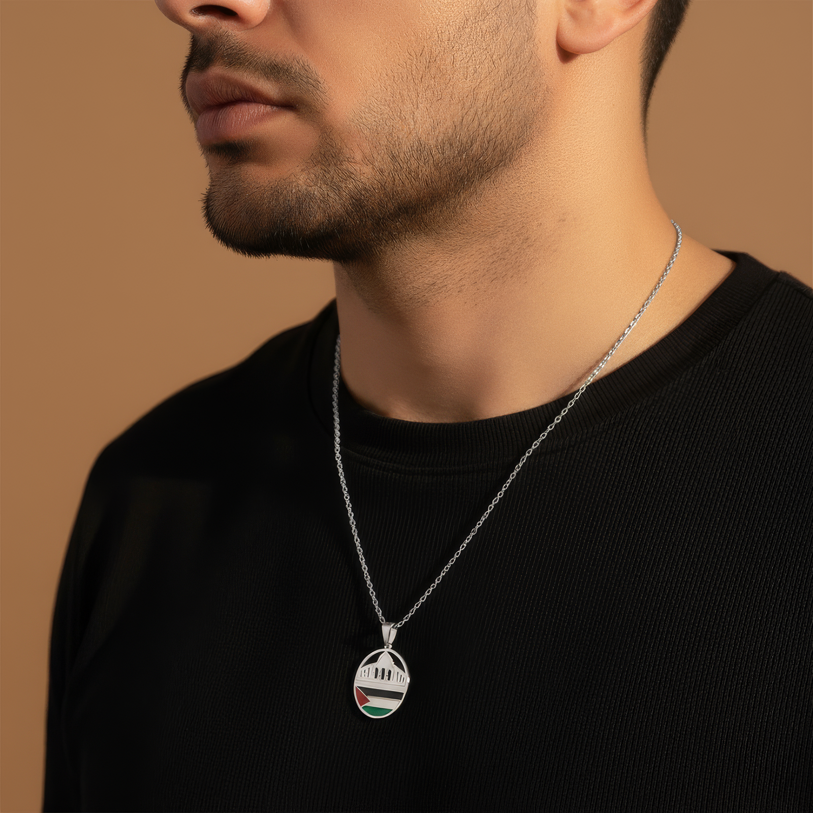 Palestine Mosque Necklace
