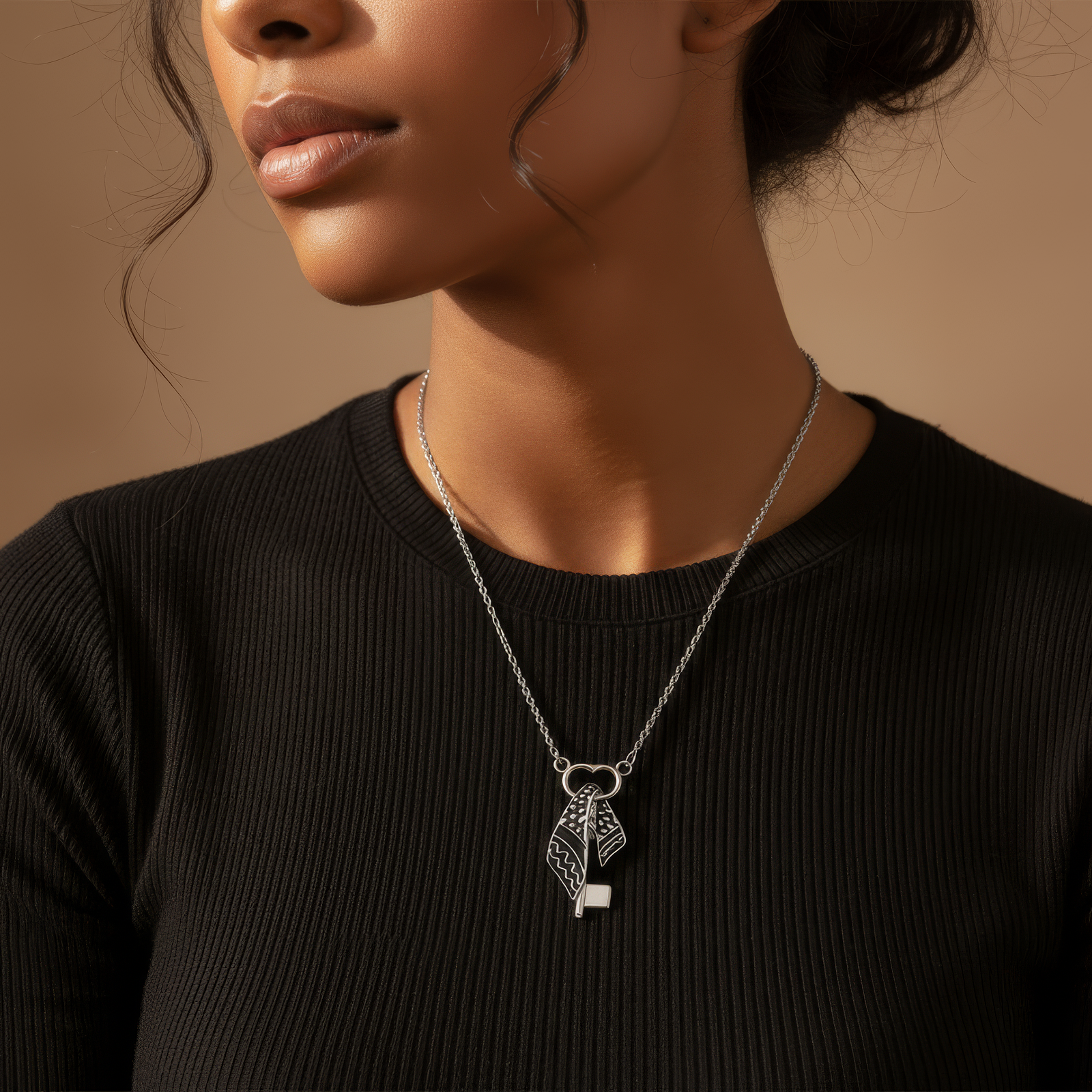 Keffiyeh Key Necklace