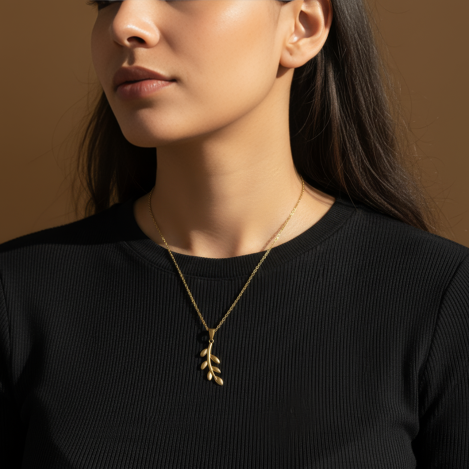 Palestine Olive Branch Necklace