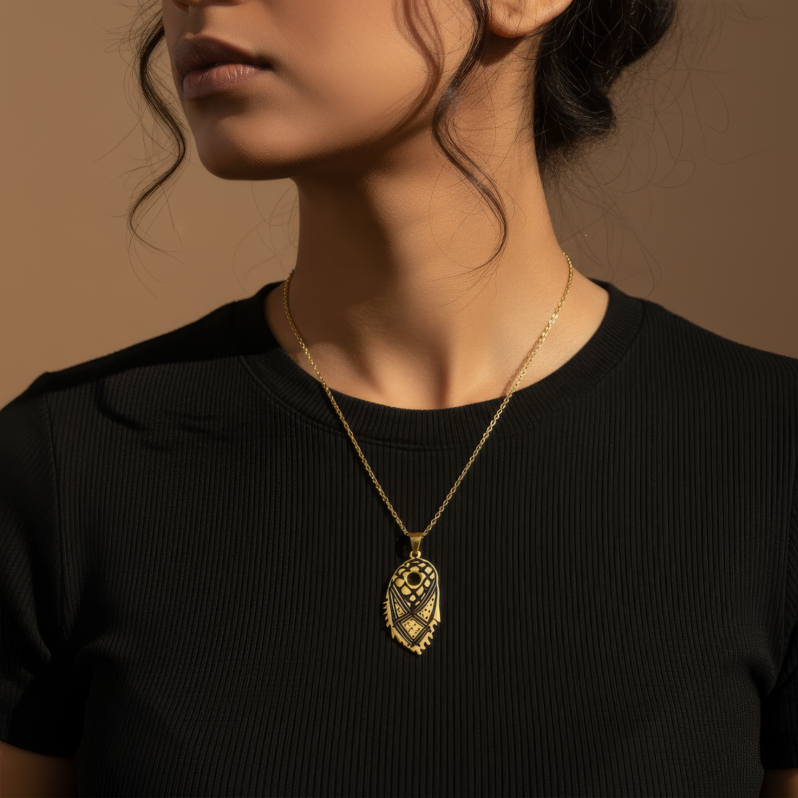 Draped Keffiyeh Necklace