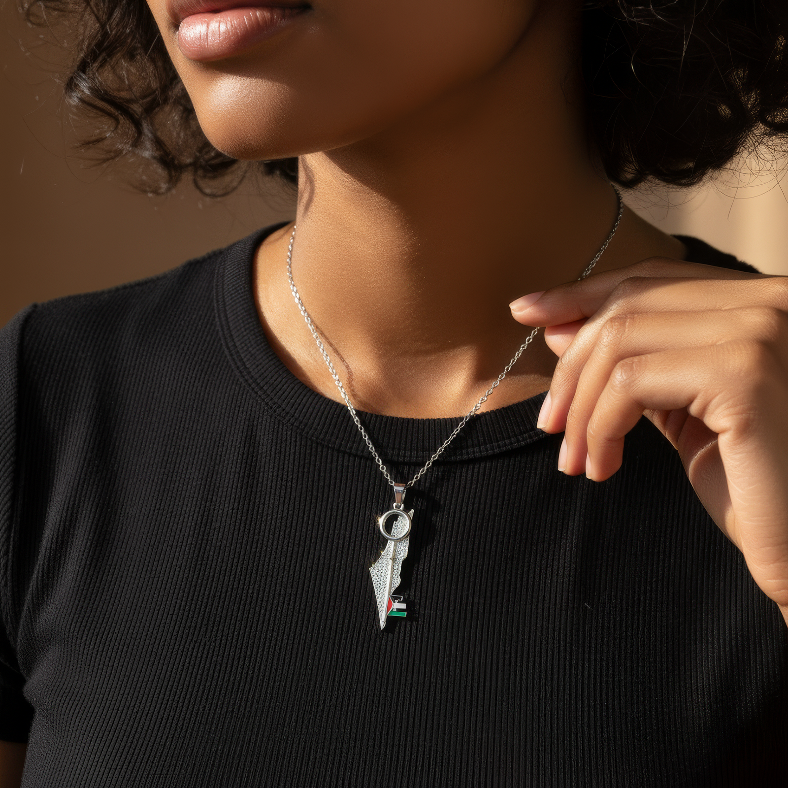 Palestine Key Necklace
