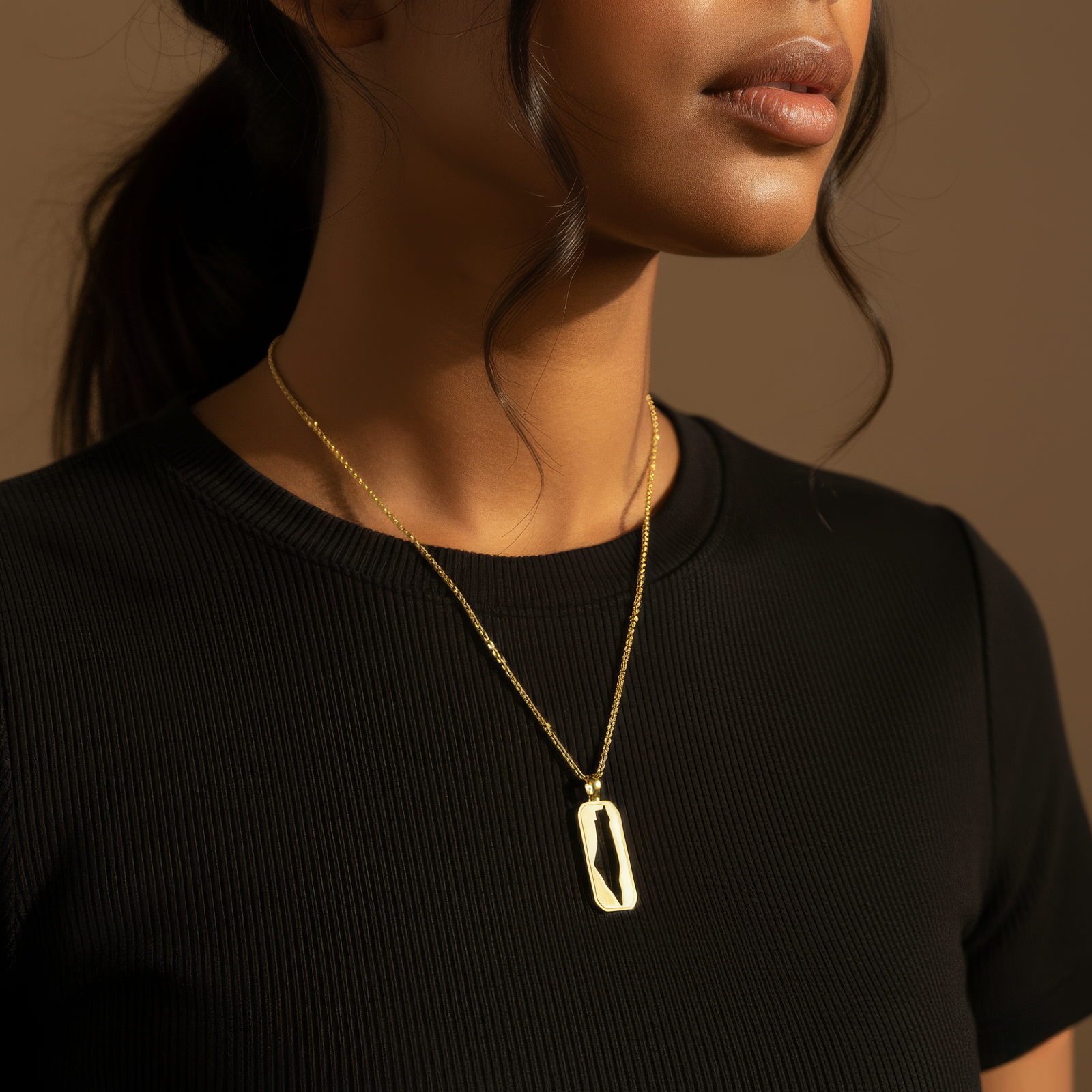 Palestine Tag Necklace