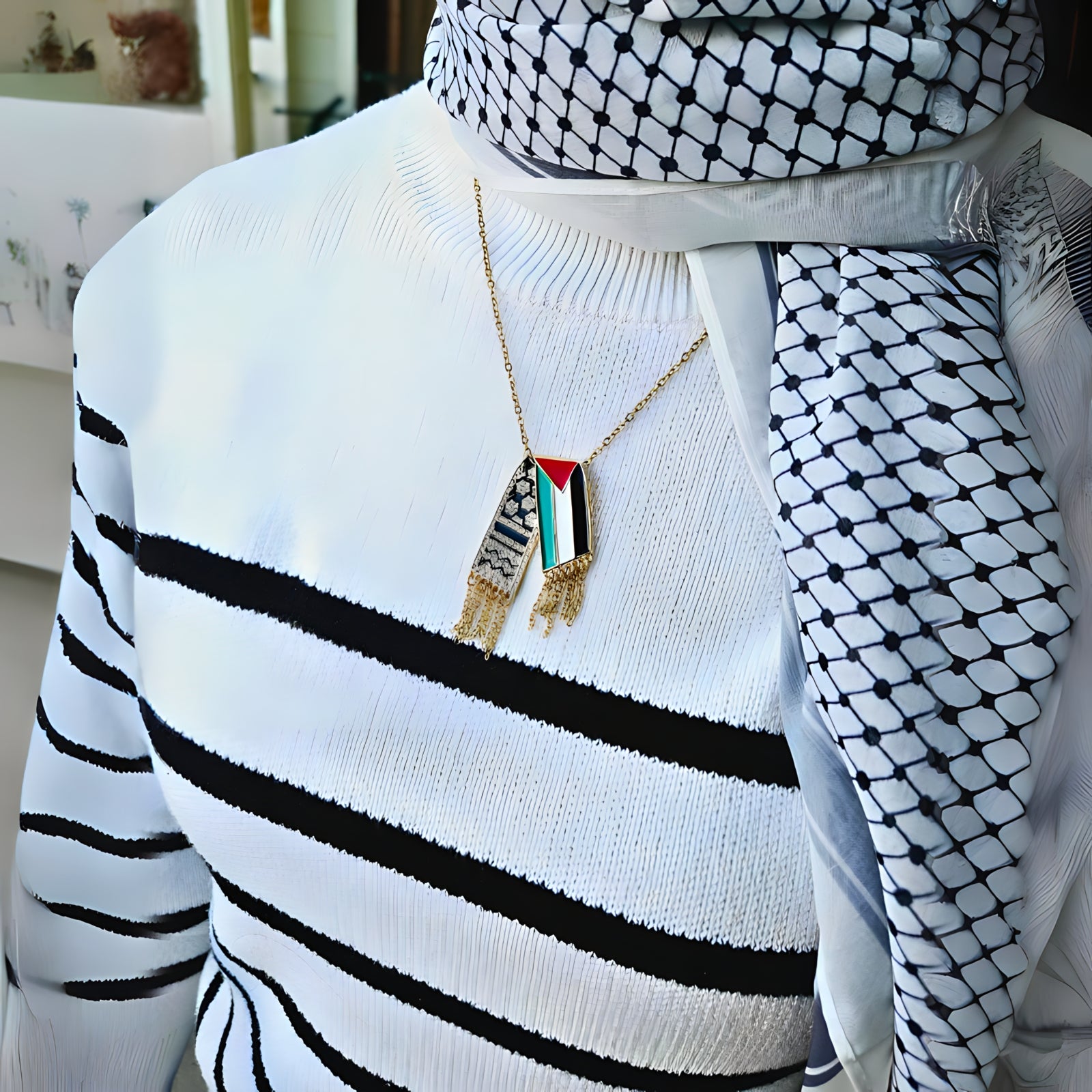 Keffiyeh Necklace