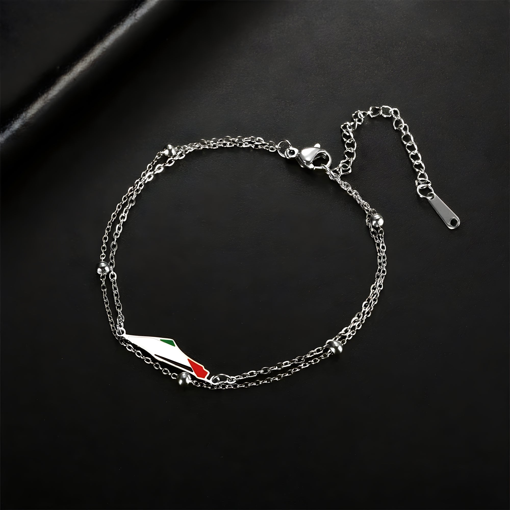 Palestine Map Bracelet