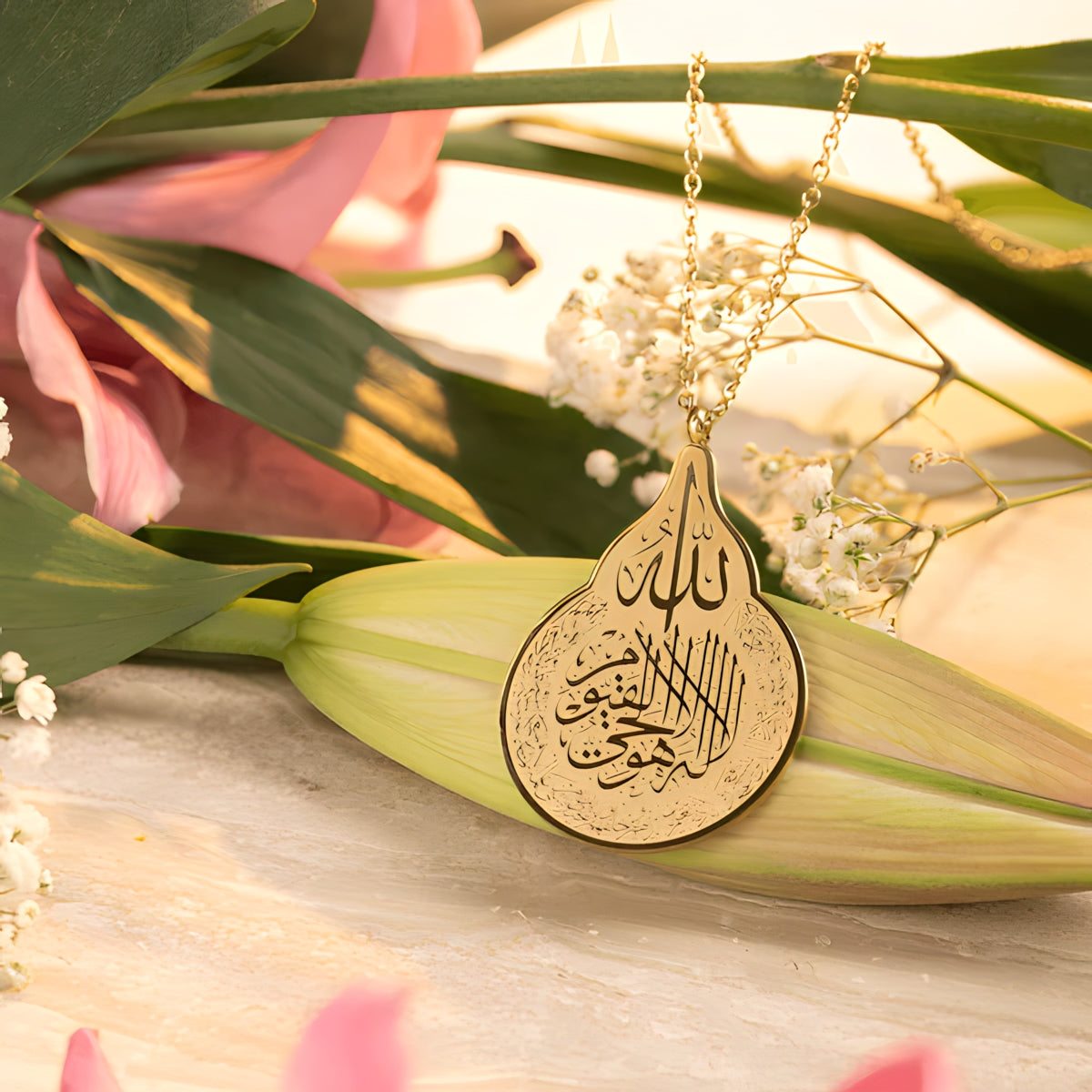 Ayatul Kursi Teardrop Necklace